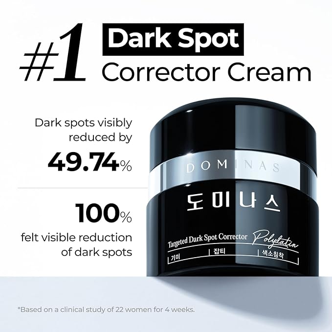 DOMINAS Dark Spot Corrector Cream | Advanced Formula with Niacinamide, TXA, Hexylresorcinol & Bakuchiol to Visibly Reduce Age Spots, Sun Spots & Uneven Tone | Korean Skincare (1.76 oz)