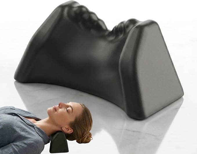 Cevera Posture Release Tool, Neck Stretcher Pillow | Cervical Traction Device, Acupressure Nodes, Tension Headache Relief, Shoulder Massage Relaxer, Muscle Soother