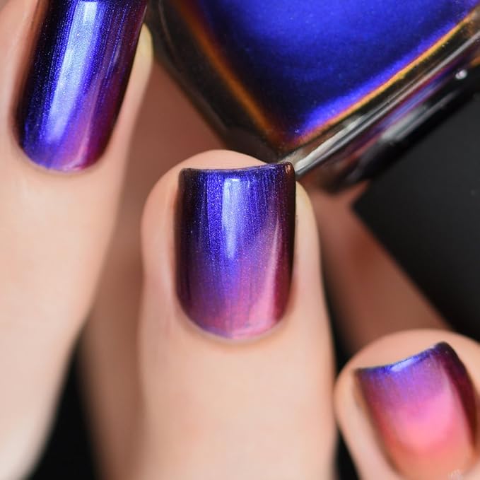 ILNP Cygnus Loop - Blue, Purple, Orange, Yellow, Red, Green Ultra Chrome Color Shifting Nail Polish