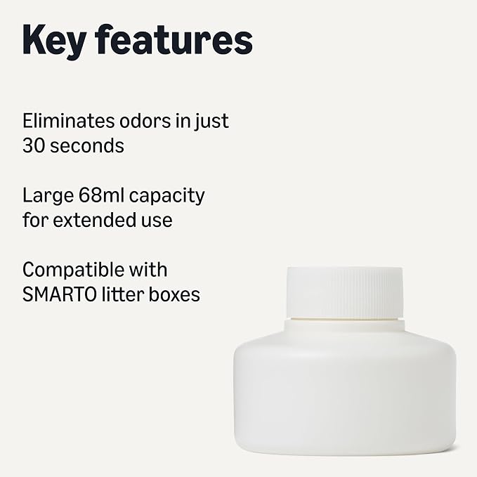 Amazon Basics Self-Cleaning Cat Litter Box Air Purifying Refills, 2-Pack, Baby Powder Scent, 2.3 fl. oz., Odor Control, Only Compatible with B0FZQ8BTYG