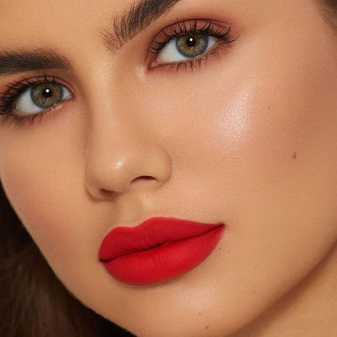 Boobeen Velvety Creamy Matte Lip Liner - Full Coverage High Pigment Waterproof Long Lasting Lipstick for Women, Matte Lip Color with Smooth Finish