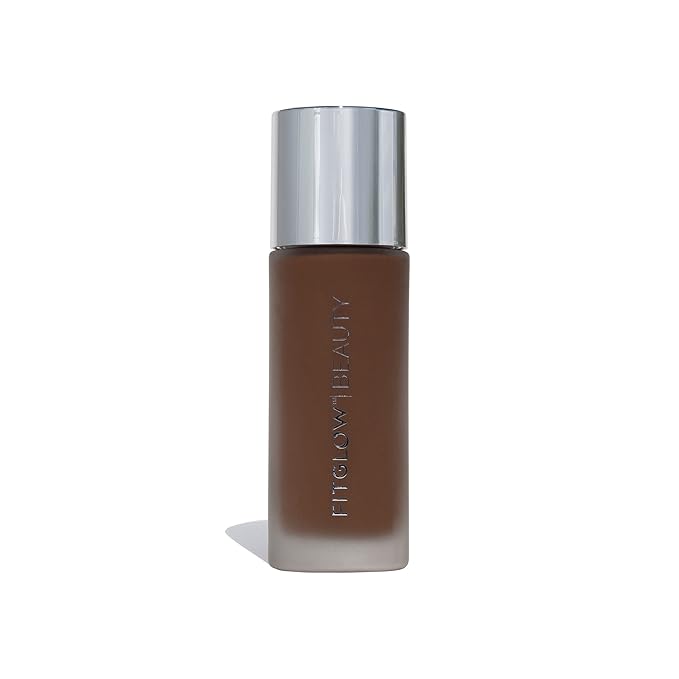 Fitglow Beauty Foundation+ | Vegan Skin-Treating Foundation with Peptides & Plant Collagen | Buildable Medium-Full Coverage, Natural Finish | Hydrating, Anti-Aging, Pore-Friendly | F7.5-30ml