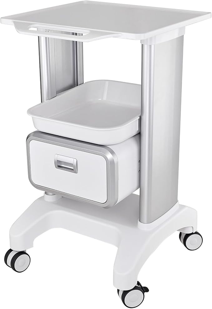 Professional Mobile Medical Trolley with Wheels and Drawers for Home Bedroom Salon Lab Hospital Dental Office Clinic