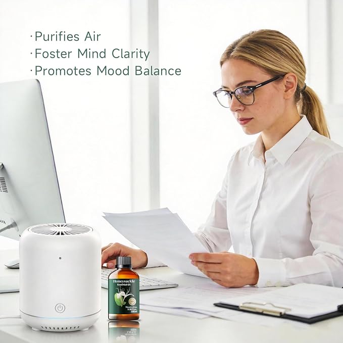 Honeysuckle Essential Oil, Calming Floral Aroma, Diffuser & DIY, 3.38 Fl Oz | Sweet Honey-Scented Bloom. Ideal for Evening Pillow Mist, Candle & Soap Making. Skin-Safe When Diluted. Add to Lotion & Bath