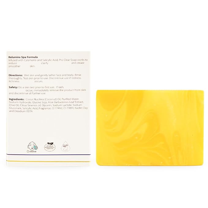 Relumins Authentic Professional Clear Soap with Calamansi & Salicylic Acid - 135g x 3 Bars