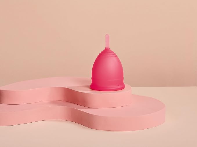Saalt Menstrual Cup - Natural Tampon and Pad Alternative, Soft, Flexible, Reusable Medical-Grade Silicone | wear up to 12 Hours | Made in theUSA and FDA Registered (Himalayan Pink, Small)