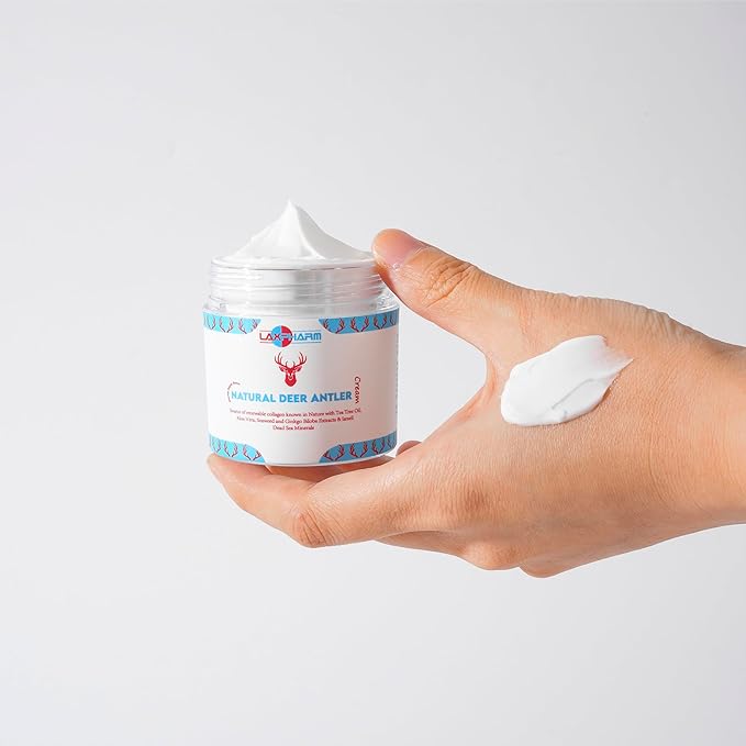Deer Antler Collagen Renewal Cream for All Skin Types | Deep Nourishment, Antioxidant Effect, Hydration, & Anti-Aging Formula for All Skin Types | Cruelty-Free & Natural Ingredients