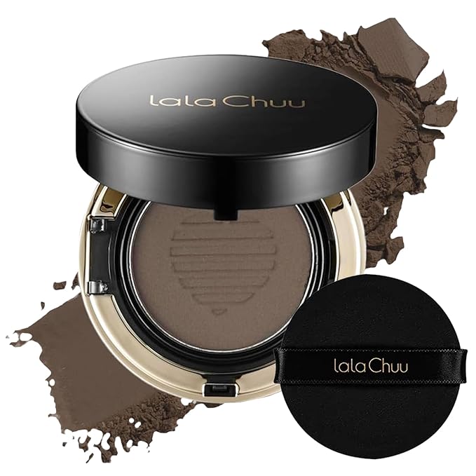 LALACHUU Hair Powder, Hair Powder for Women & Men Root Touch Up Hair Color, Hairline Powder Instantly Gray Water-Resistant Bald Spot Concealer 0.53 Ounce, Dark Brown