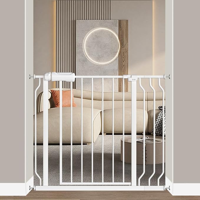 Fairy Baby 34-38.5 Inch Extra Wide Baby Gate for Doorways Stairs Hallway