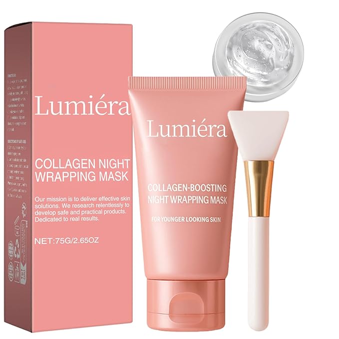 Collagen Mask, Mask Collagen Boosting Night Mask, Overnight Collagen Sleeping Face Mask, Brighten Skin Tone & Reduce Wrinkles, Easy Peel off Collagen Night Wrapping Facial Mask