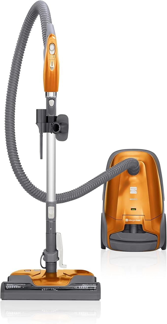 Kenmore BC4040 400 Series Bagged Canister Vacuum Cleaner | Lightweight, 2-Motor System, HEPA Filter, Extended Reach, Auto Cord Rewind with Height Adjustment