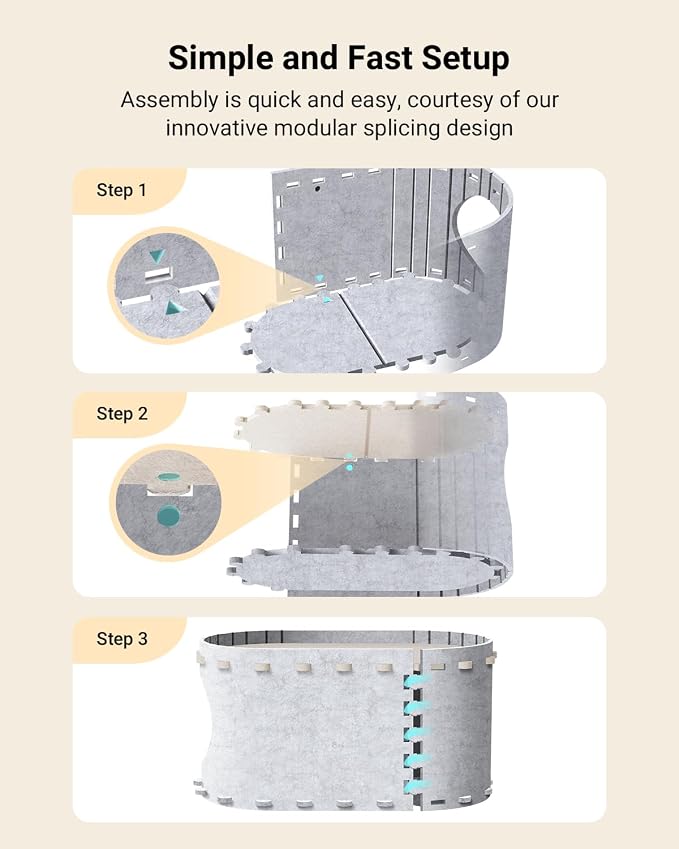 DownyPaws Cat House for Indoor Cats, Cube Castle Cat Bed Cave, Marble | Cat Hideaway Enclosed Bed,Cave Hideout Fort,Kitten Peekaboo Hut for Cats,Hide Box Bed for Large Cat Up to 22 Lbs