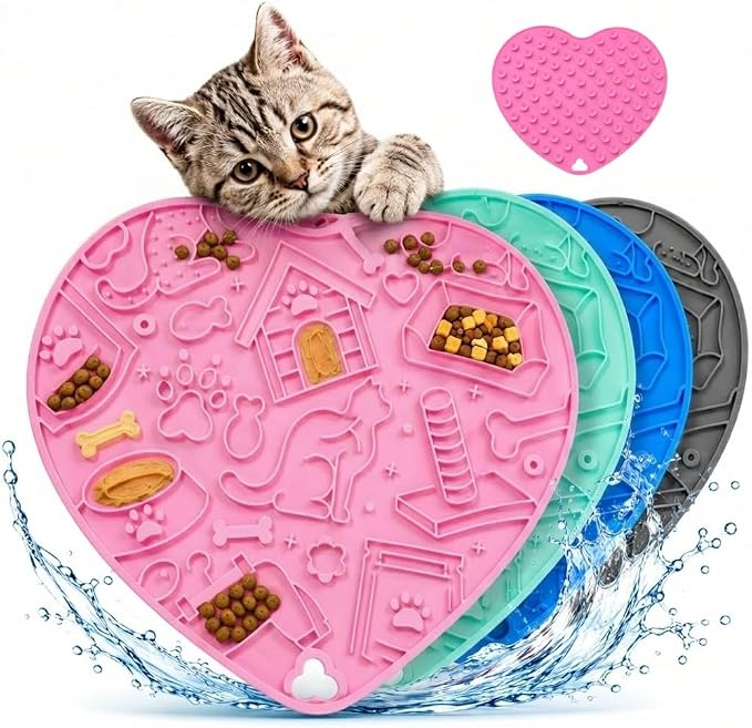 Interactive Cat Puzzle Feeder & Dog Enrichment Toy, Slow Feeder for Indoor Cats, Kittens, Puppies & Small Dogs, Treat Dispensing Food Puzzle to Encourage Foraging, Mental Stimulation & Reduce Boredom