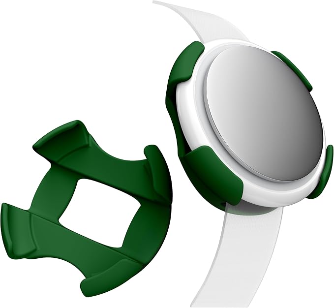 SNAP! AirTag Holder - 3/8" & 5/8" Set - for Cats, Kittens, Puppies, & Small Dogs - Fits Collars, Harnesses, Straps, Bags & More - Made in USA - Ozark Green
