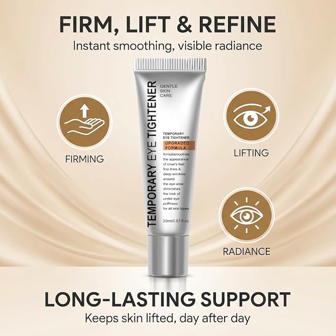 Instant Firm Temporary Eye Tightener, Perfection Eye Tightener Cream for Fine Lines, Puffiness & Fine Lines Gentle Skin Care All Skin Types, Upgraded Formula (1Pcs-a)