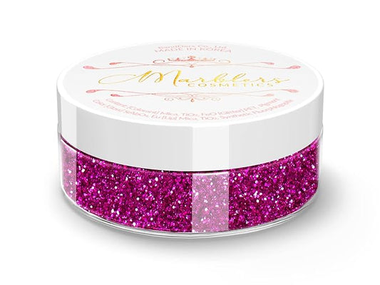 MARBLERS Twinkle Face & Body Glitter [Hot Plum] 0.18oz (5g) | Fine | Non-Toxic | Vegan | Cruelty-Free | Festival, Rave & Party Makeup | Eye, Hair, Nail Polish, Eyeshadow | Nail Art | Gel Nail
