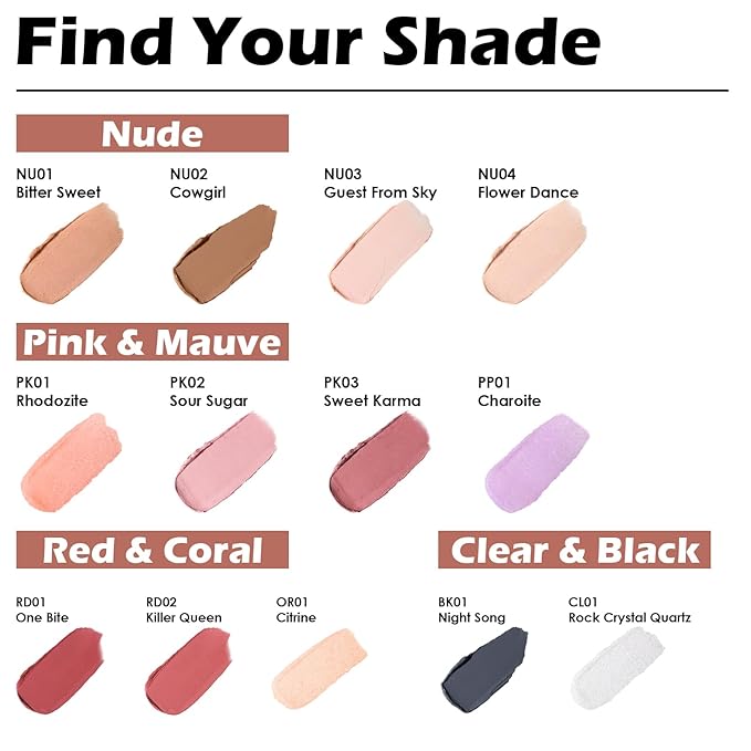 FOCALLURE Moisturizing Lipstick,Color Changing Tinted Lip Balm,Hydrating PH Lip Balm with Creamy Texture,Long Lasting High Pigmented Lip Stain,Citrine