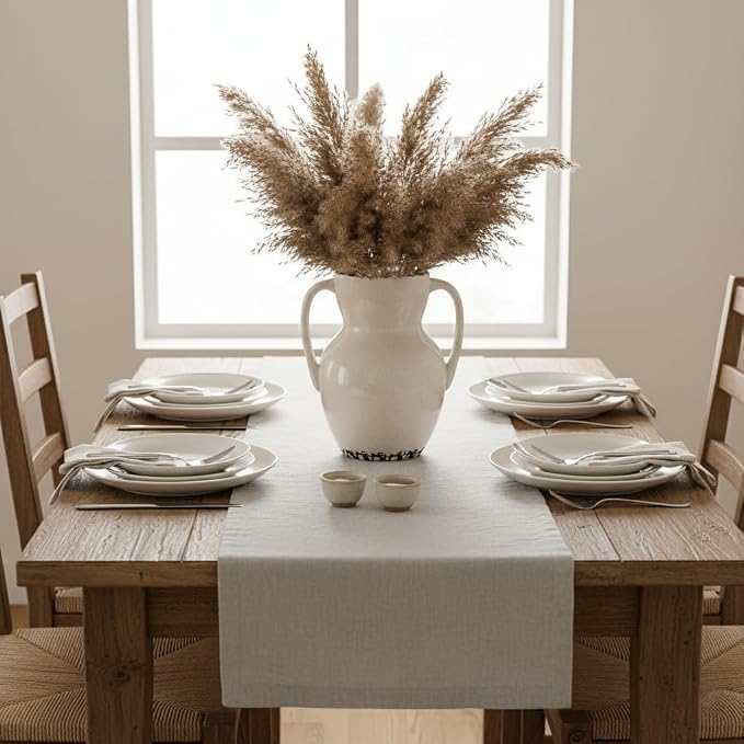 Emotionally Grounded Vase, Vaseking Large Ceramic Rustic Vase with 2 Handles, 8.3 inch Minimalist Decorative Farmhouse Vases for Home Decor, Living Room, Enterway, Table Decoration, Ice Cracked White