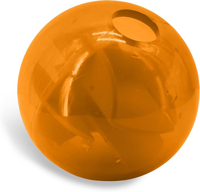Outward Hound Orbee-Tuff Mazee Interactive Dog Puzzle Toy, Treat Dispensing Slow Feeder Ball, Orange, 4.7-Inch