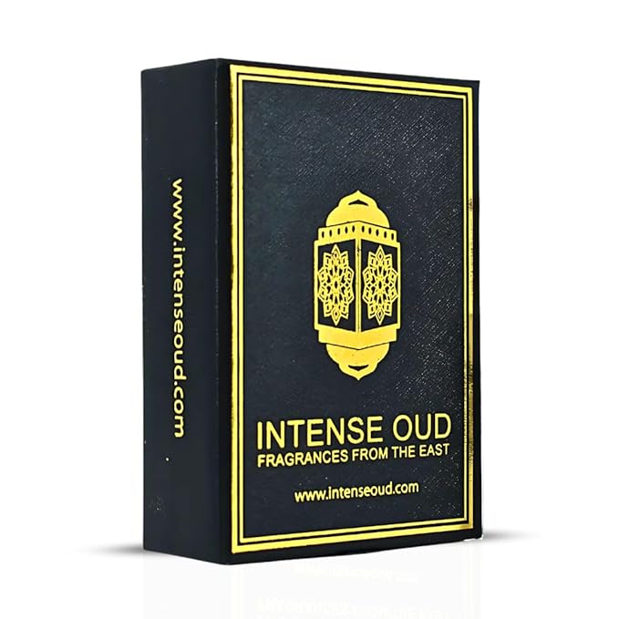 INTENSE OUD Nouf Arabian Perfume Oil for Men & Women, Long Lasting Alcohol-Free Concentrated Fragrance, 12ml (0.40 oz) in Black Gift Box, Lemon & Rosewood Notes