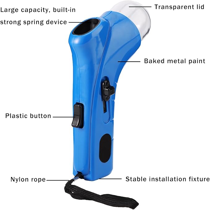 Cat Food Gun, PP Plastic Interactive Pet Food Shooter Catapult Large Capacity Cat Dog Snack Treat Launcher Dispenser Interesting Pet Snack Shooter Feeders Gun for Training Exercise