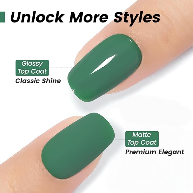 YTD Likomey Eucalyptus Green Gel Nail Polish,15ml Salon Home DIY Nail Art Manicure and Pedicure Fall Winter Soak Off UV Color Varnish,CS416