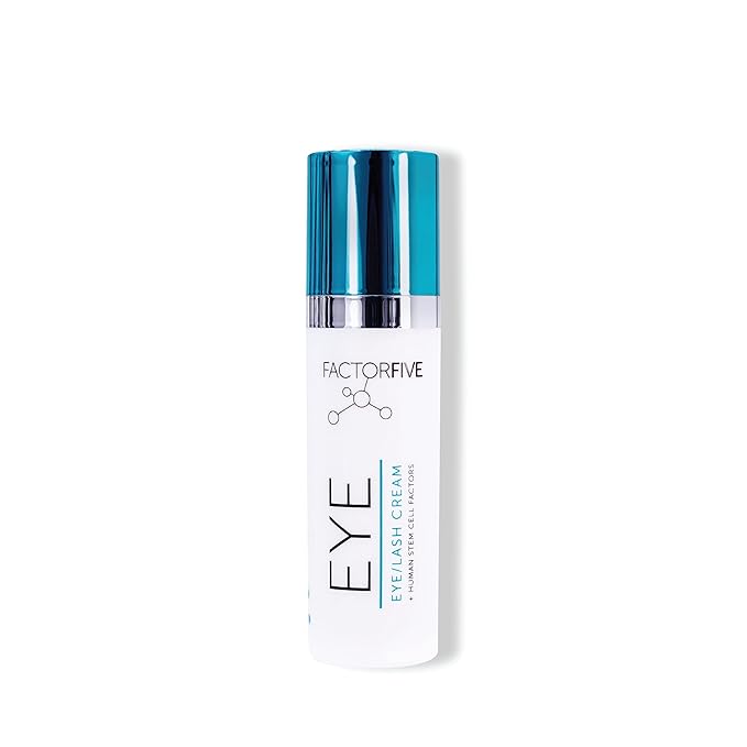 FACTORFIVE Eye and Lash Cream with Human Derived Apidose Stem Cell Growth Factors for Anti Aging, Crows Feet Reduction, and Under-Eye Bags 0.16fl oz/5ml