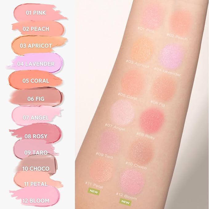 BBIA Ready To Wear Downy Cheek Cream Blush 8 Color - Creamy Blendable & Buildable Blush Dewy Texture & Matte Finish High Pigment Longlasting Lightweight Natural Face Makeup, 0.12oz (05 DOWNY CORAL)