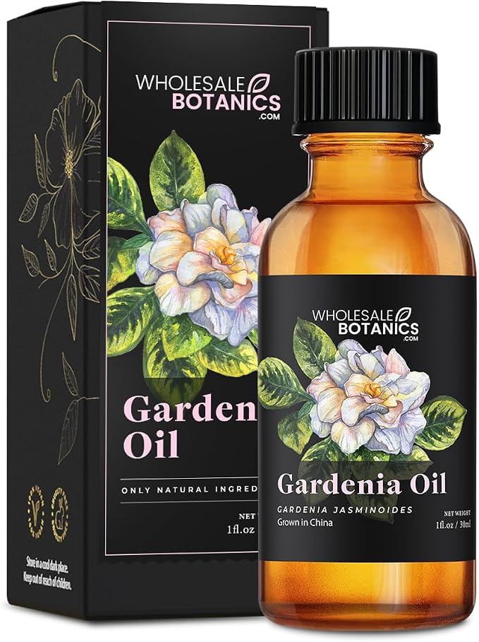 Gardenia Essential Oil by Wholesale Botanics | Premium Grade Essential Oil | for Aromatherapy, Soaps, Lotions, & Candles | Vegan & Cruelty Free (1 Fl.Oz.)