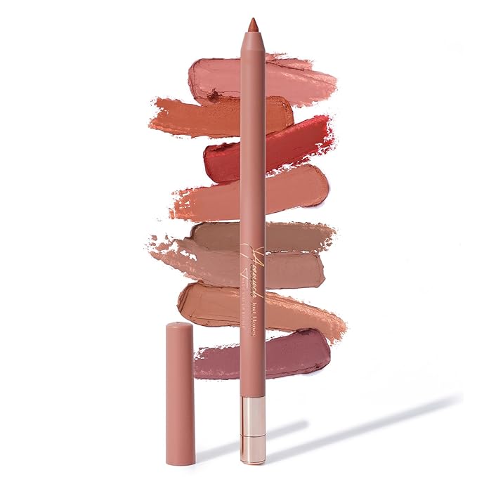 Retractable Lip liner Pencil, Waterproof Lip Liner with Built-in Sharpener, Twist Up Lipliner for Lips Sculpting and Shaping, Rich Pigment, Long Lasting (Just Honey)