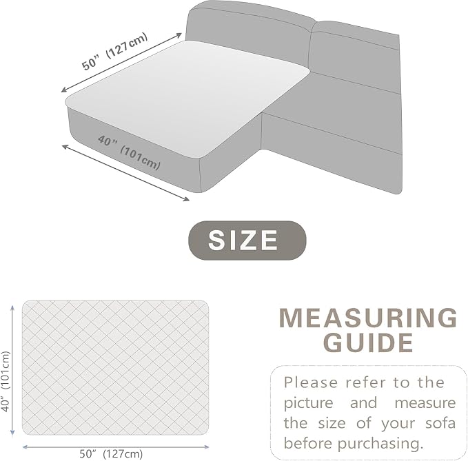 Dogs/Cats Bed Mats, Dog Pad Washable Removable Couch Cover with Anti-Slip Back, Plush Long Fur Mat, Perfect for Small, Medium and Large Dogs.(White-Bubble, 40"x50")