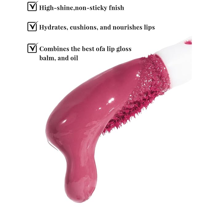 Lip Gloss Set with Glossy and Soft Brush Non-Sticky Moisturizing Lipgloss for Women Lip Makeup Collection (12 Pcs)