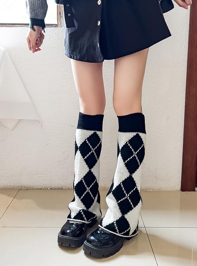 Sexybody Women's Leg Warmers Fashion Knit Warmers Long Socks Cute Y2K Kawaii Japanese Lolita Harajuku Accessories for Girls