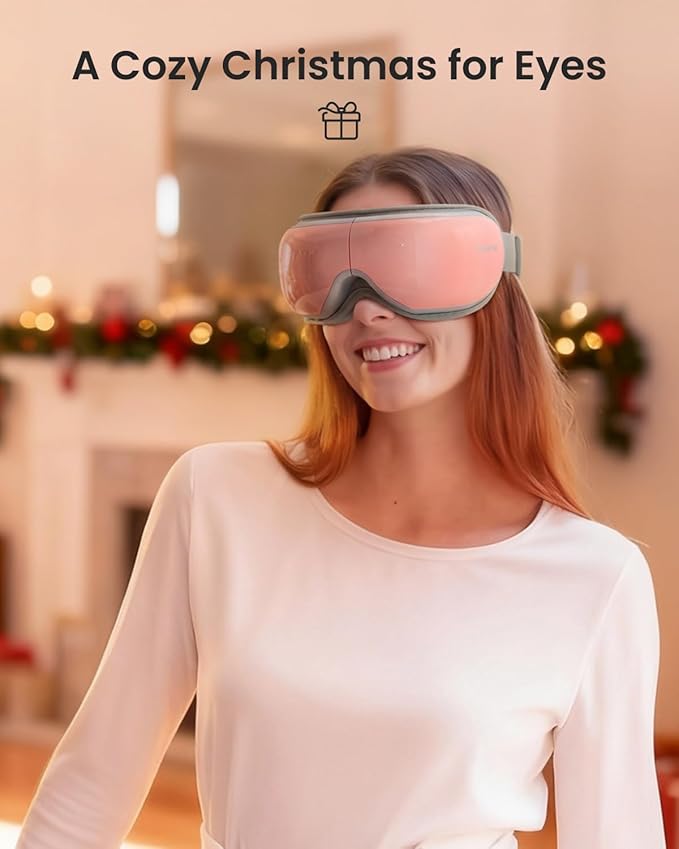 RENPHO Eyeris 1 Eye Massager with Heat, Christmas Birthday Gifts for Women Men Mom Dad Her Him, Eye Mask for Migraine, Smart Sleep Mask for Dry Eyes Relax, Reduce Strain
