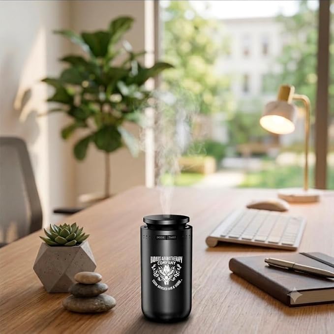 Waterless Essential Oil Diffuser – Matte Black