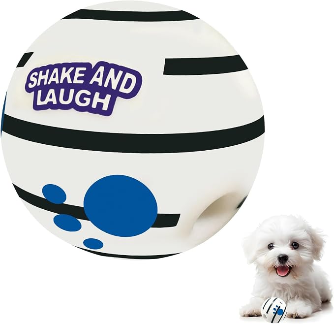 Glow in The Dark Dog Toys Ball, XS, 2.75 in (7 cm) | Interactive, Shaking with Gibbering Sound