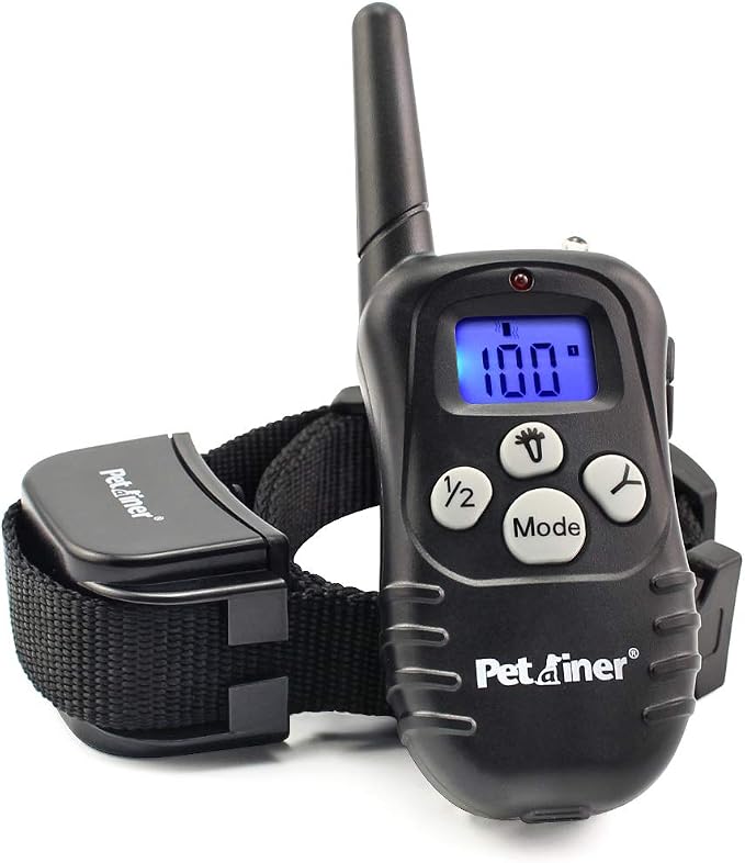Petrainer Dog Training Collar with Remote - Bark Collar, Beep Vibration, Static Electric, 1000FT Range
