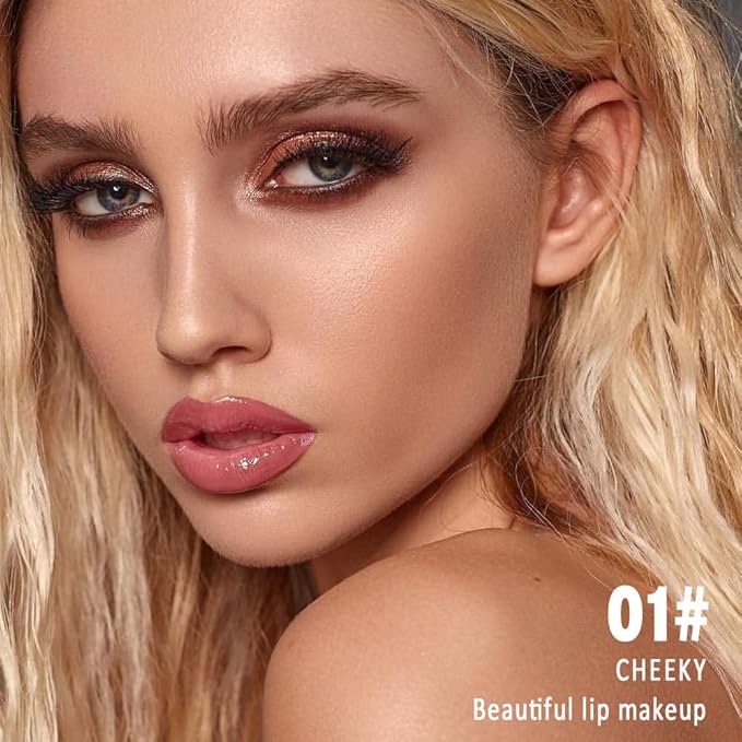 Kaely Longwear No-Budge Lipstick for Women, Highly Pigmented Liquid Lip Color Makeup, Non-Transfer Lip Gloss Stain Waterproof Smudge Proof 24 Hour, Instant Shine, Vegan & Cruelty-Free, 01 CHEEKY