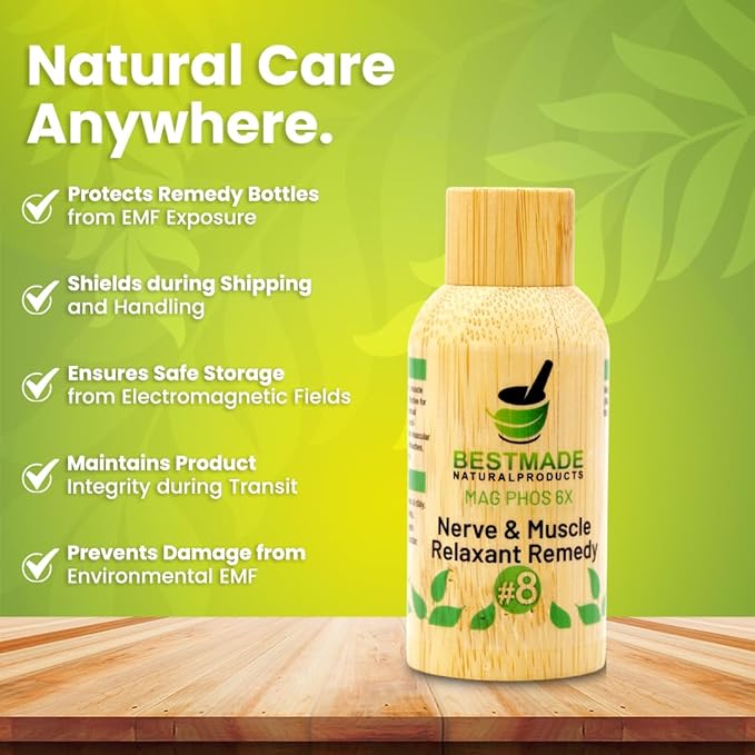 Bestmade Natural Products Mag Phos 6X - Nerve & Muscle Relaxant Remedy #8 for Eye Twitching, Muscle Spasms, Colic, Shooting Pains, & More, Homeopathic Cell Salt, Take with Water, 350 Pellets