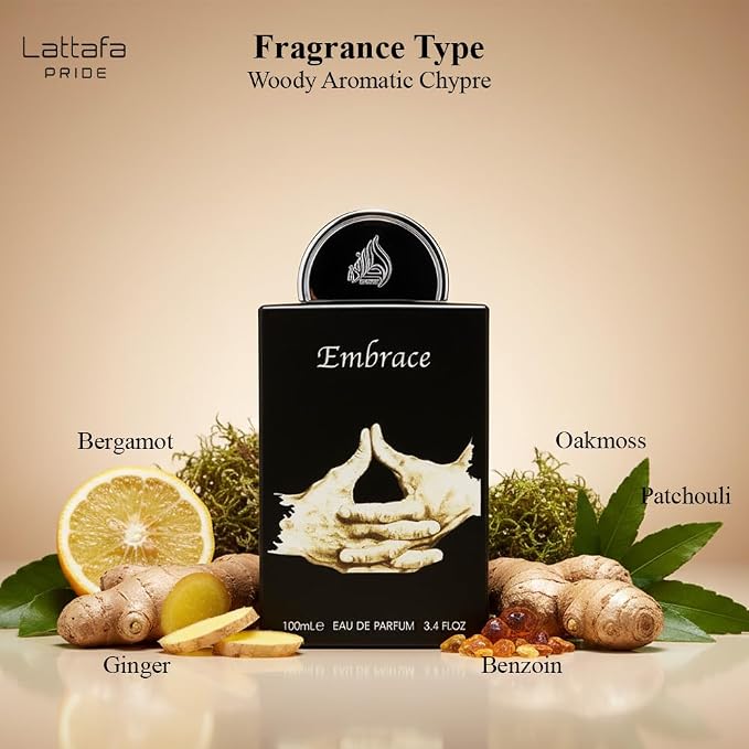 Lattafa Pride Embrace Eau de Parfum Spray for Unisex, 3.4 Ounce