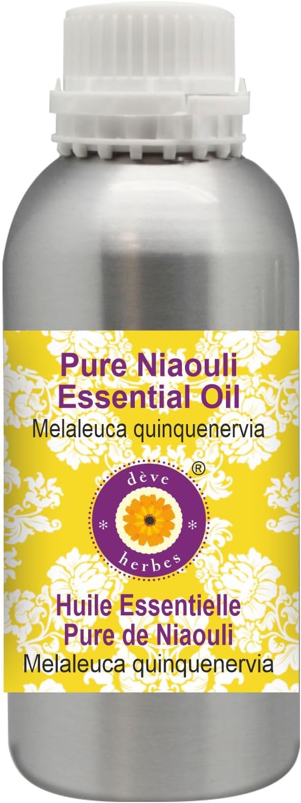 Deve Herbes Pure Niaouli Essential Oil (Melaleuca quinquenervia) Steam Distilled 1250ml (42 oz)