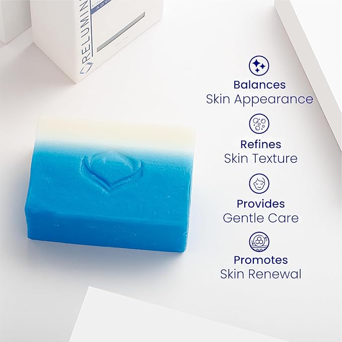 Relumins Advance Intensive Skin Repair Soap with TA Stem Cell, Rejuvenation, Body Soap Bar, and Licorice for Softer, Smooth Skin, 135g x 1 Bar