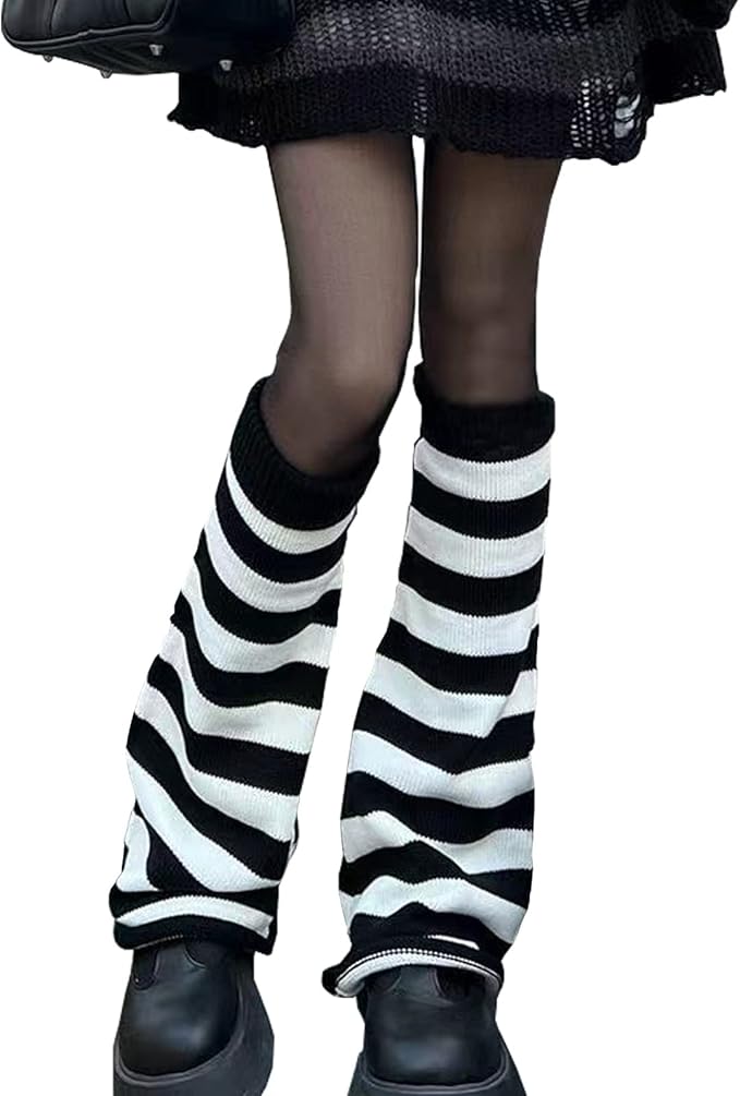 Sexybody Women's Leg Warmers Fashion Knit Warmers Long Socks Cute Y2K Kawaii Japanese Lolita Harajuku Accessories for Girls