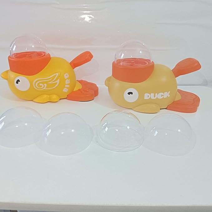 Duck Shaped Snack Pressing Slows Eating Speed Snack Dispenser | BPA free pet interactive puzzle snack dispenser suitable for small and medium-sized cats and dogs with multiple pets (yellow)
