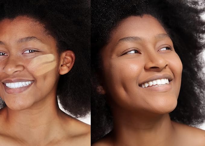 The Good Mineral Loves-You-Back 3in1 Mineral Powder Foundation (CARAMEL 3) | Designed for acne-prone, sensitive skin for Natural Coverage with calming Zinc Oxide + Kaolin Clay | Vegan + Cruelty Free