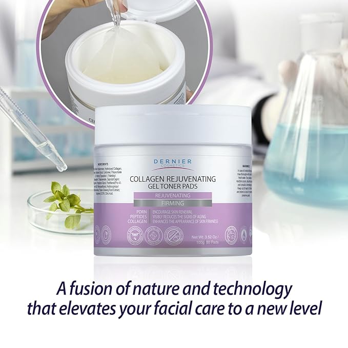 Dernier Anti Wrinkle Patches – Collagen Face Mask with Peptides & PDRN, Patches for Women Skincare – Anti Aging Beauty Pads – Collagen Face Mask Treatment | 100g - 80 Pads