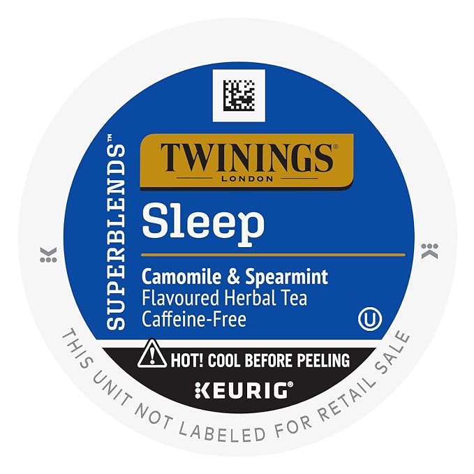 Twinings Sleep Herbal Tea K-Cup Pods for Keurig, 24 Count (Pack of 2), Formerly Nightly Calm, Camomile, Spearmint, & Lemongrass, Naturally Caffeine-Free, Enjoy Hot or Iced