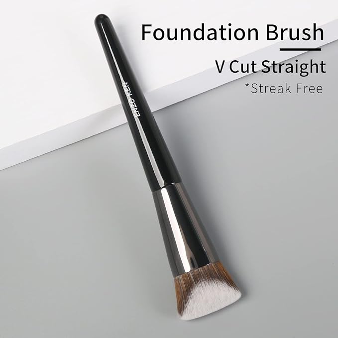 Angled Foundation Brush for Liquid Makeup, Contour Foundation Brush, Cream Contour Brushes for Makeup, Pinnacle Foundation Brushes for Cream Foundation, Makeup Brushes for Foundation.