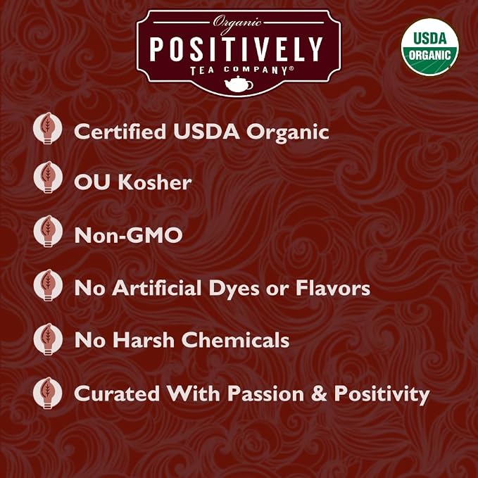 Organic Positively Tea Company, South African Rooibos Tea, Loose Leaf, 16 Ounce