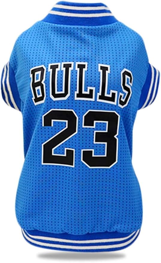 Dog Clothes Basketball Mesh Breathable T-Shirt,Pet Clothes Puppy Sportswear Spring/Summer Fashion Dog Shirt. (Blue, XX-Large)